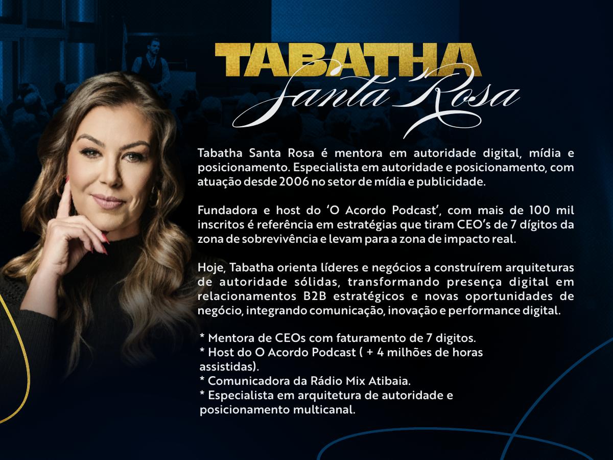 Perfil de Tabatha Santa Rosa, palestrante do Legacy Weekend